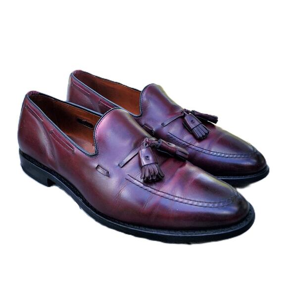 Allen Edmonds Other - Allen Edmonds Burgundy Grayson Tassel Leather Loafers 10